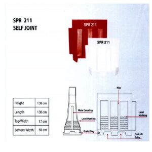 Buy Self Joint Water Fillable Road Barrier SPR 211 in United Arab Emirates